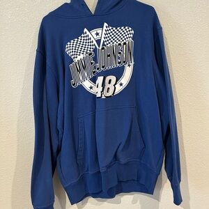 Nascar Blue Jimmie Johnson Hoodie